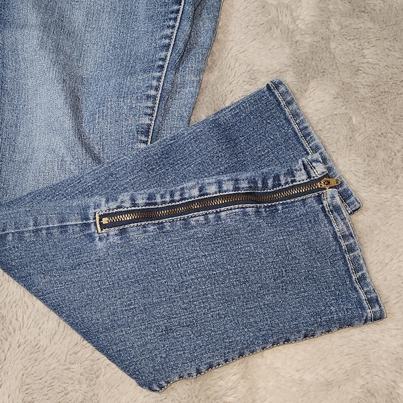 Gap 1969 Denim - Gap 1969 Premium blue super skinny jeans with Ankle zipper detail Size 12R